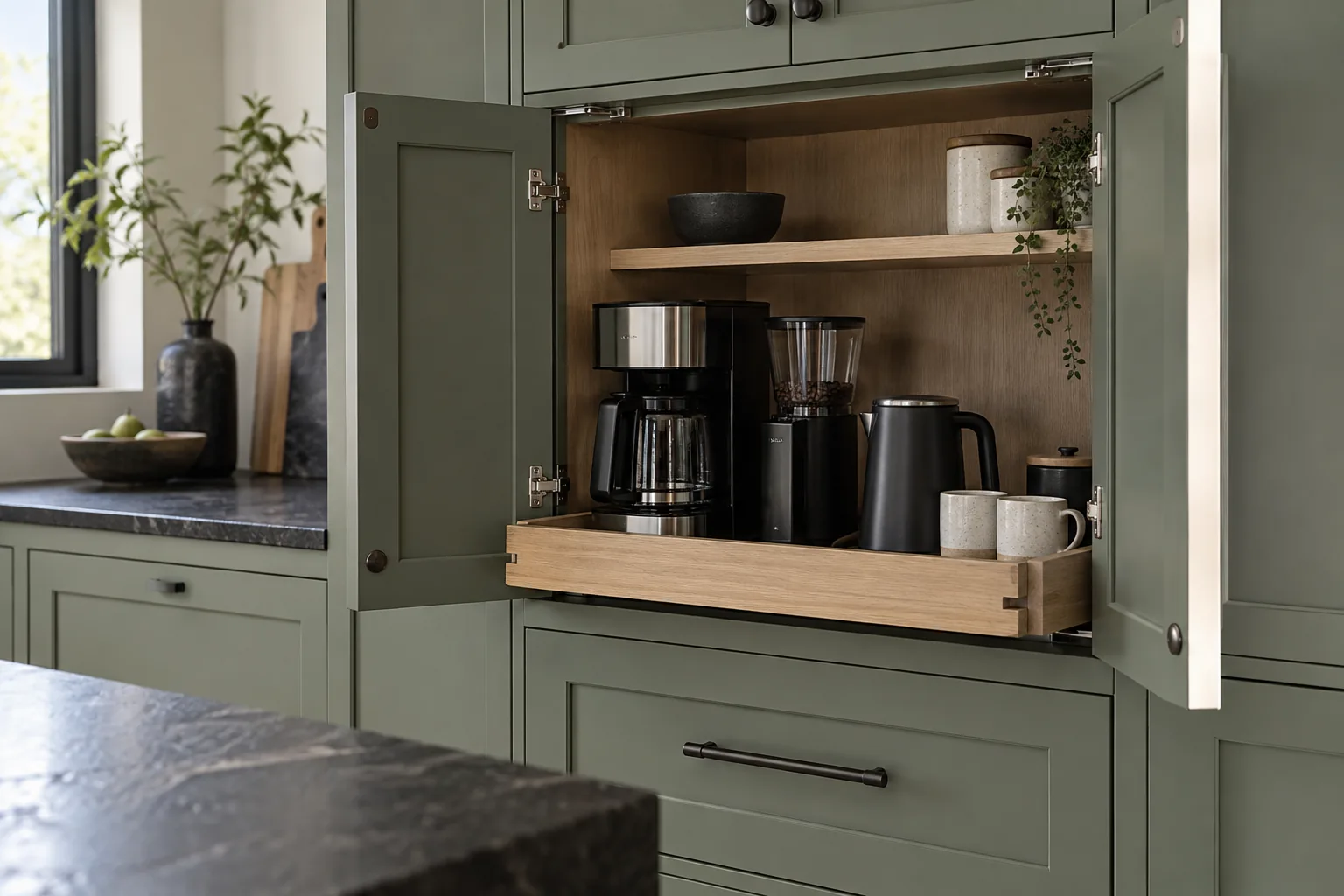 Illustrative cabinetry design concept